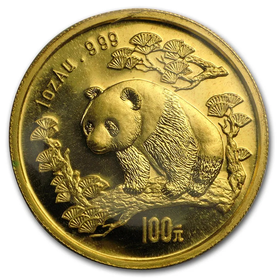 1 Unze Goldmünze China Panda 1997