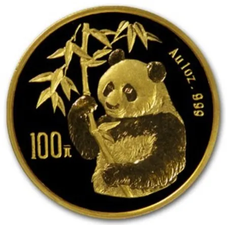 1/20 Unze Goldmünze China Panda 1995
