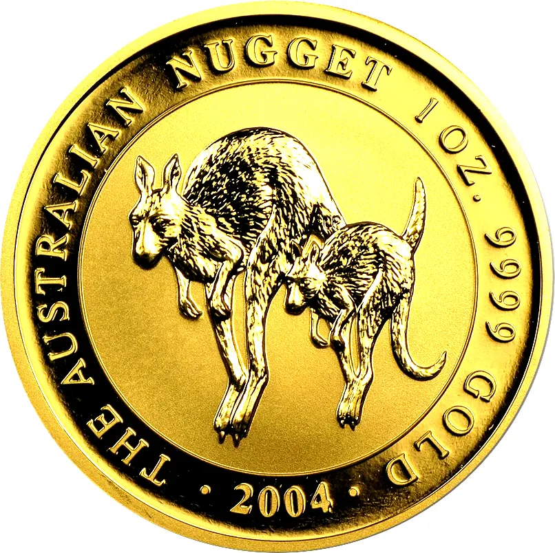 1 Unze Goldmünze Australien Känguru 2004