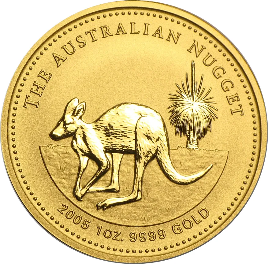 1 Unze Goldmünze Australien Känguru 2005