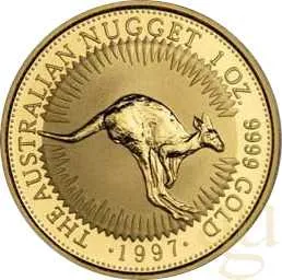1 Unze Goldmünze Australien Känguru 1997