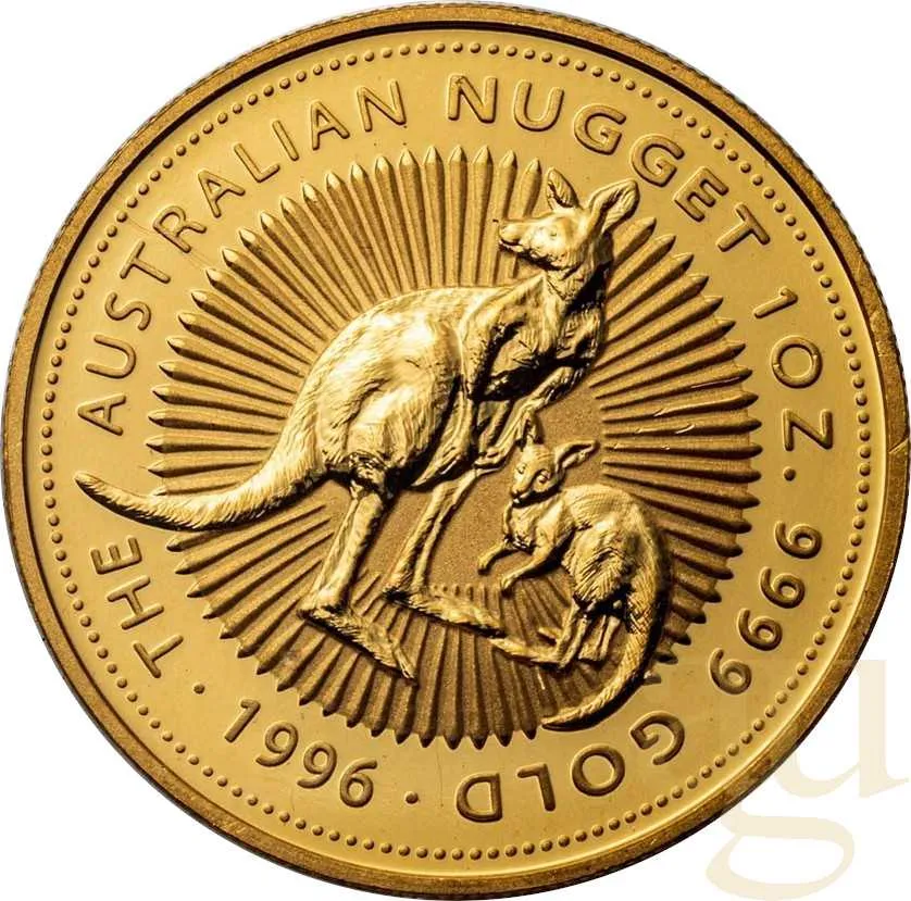 1 Unze Goldmünze Australien Känguru 1996
