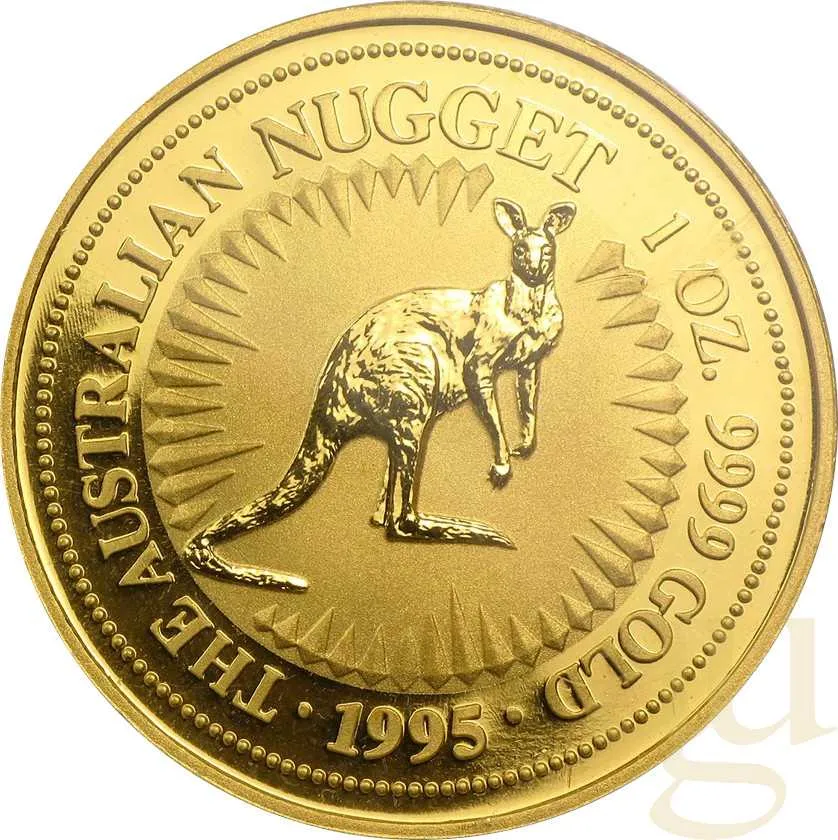 1 Unze Goldmünze Australien Känguru 1995