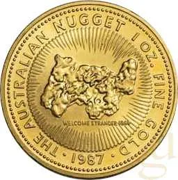 1 Unze Goldmünze Australien Känguru 1987