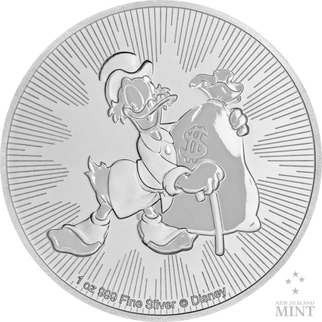 1 Unze Silbermünze Niue Dagobert Duck 2018