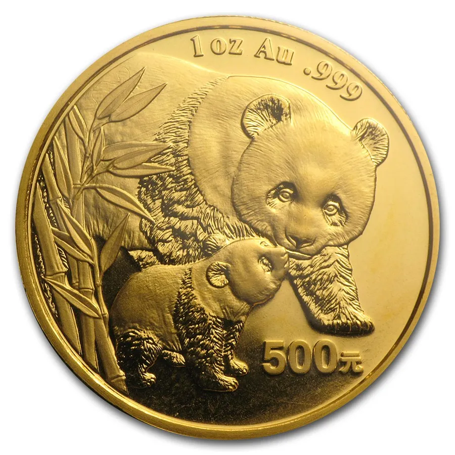 1/10 Unze Goldmünze China Panda 2004