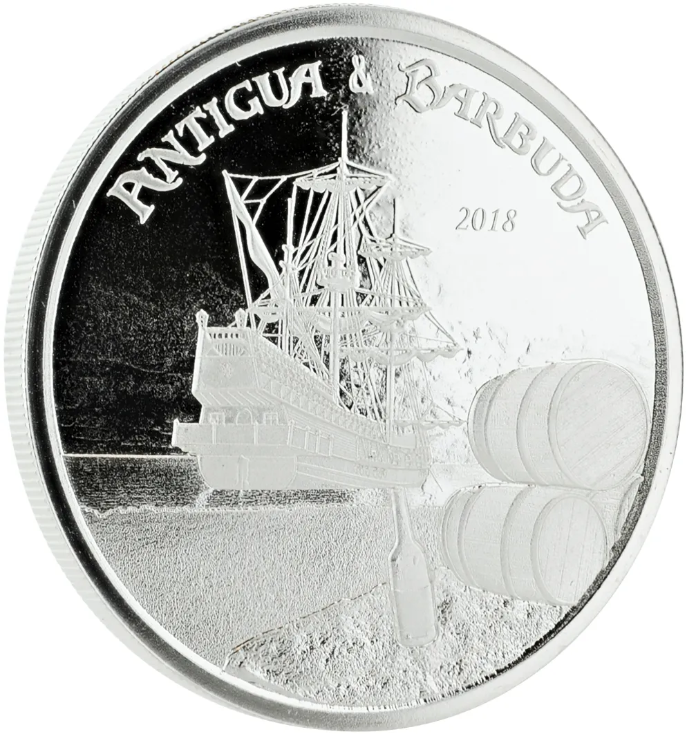 1 Unze Silbermünze EC8 Antigua & Barbuda - Rum Runner 2018