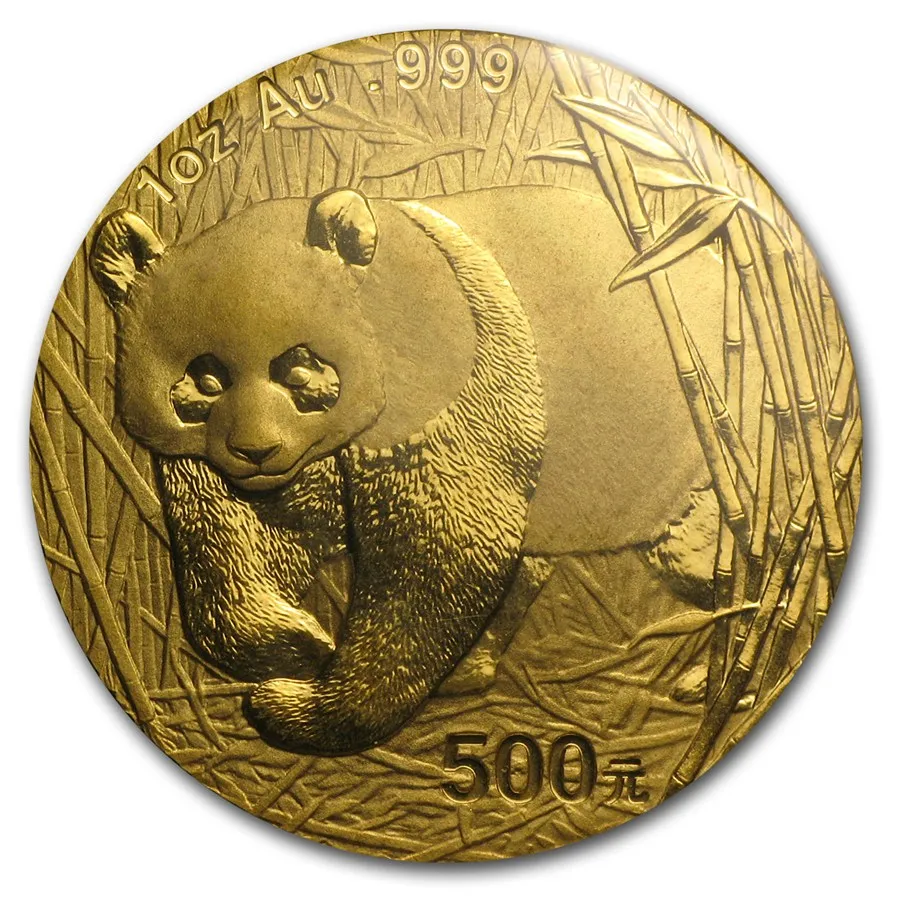 1/20 Unze Goldmünze China Panda 2001