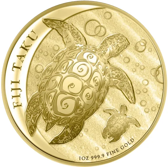 1 Unze Goldmünze Fiji Taku Schildkröte 2013
