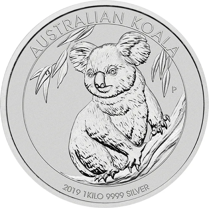 1 Kilogramm Silbermünze Australien Koala 2019