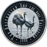 1 Unze Palladiummünze Emu 1998