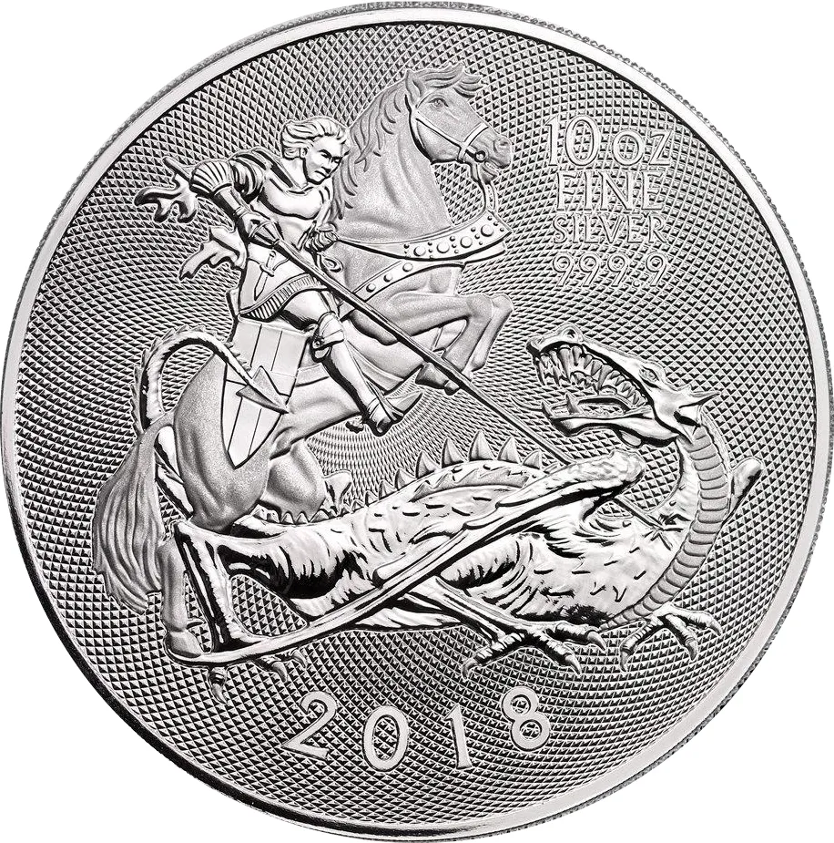 10 Unzen Silbermünze Großbritannien Valiant 2018