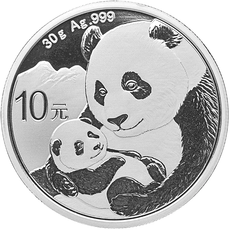 30 Gramm Silbermünze China Panda 2019