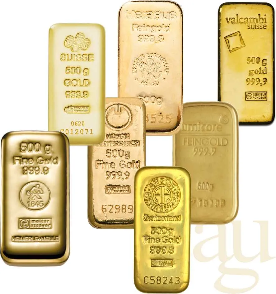 500 Gramm Goldbarren