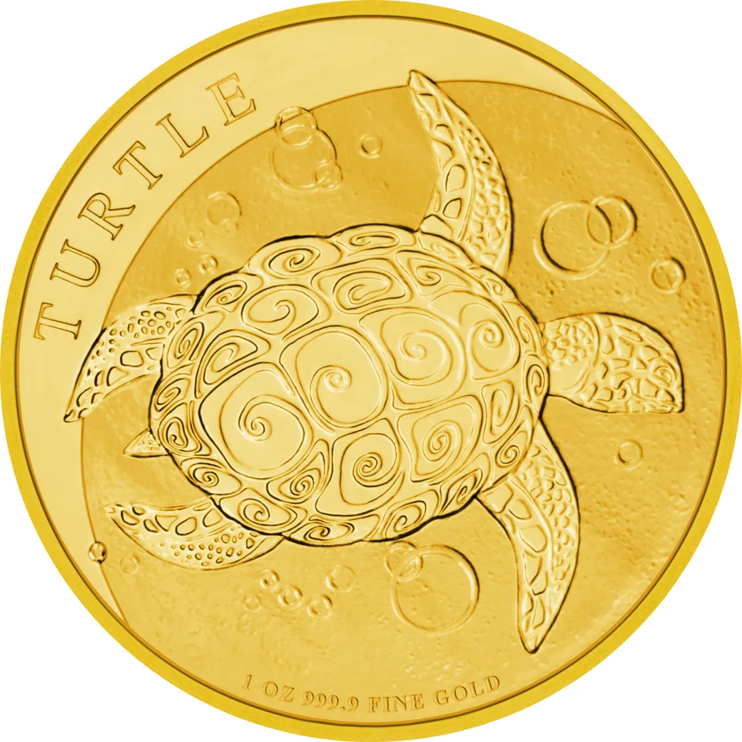 1 Unze Goldmünze Niue Schildkröte 2019
