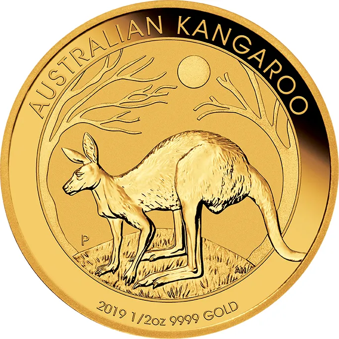 1/2 Unze Goldmünze Australien Känguru 2019