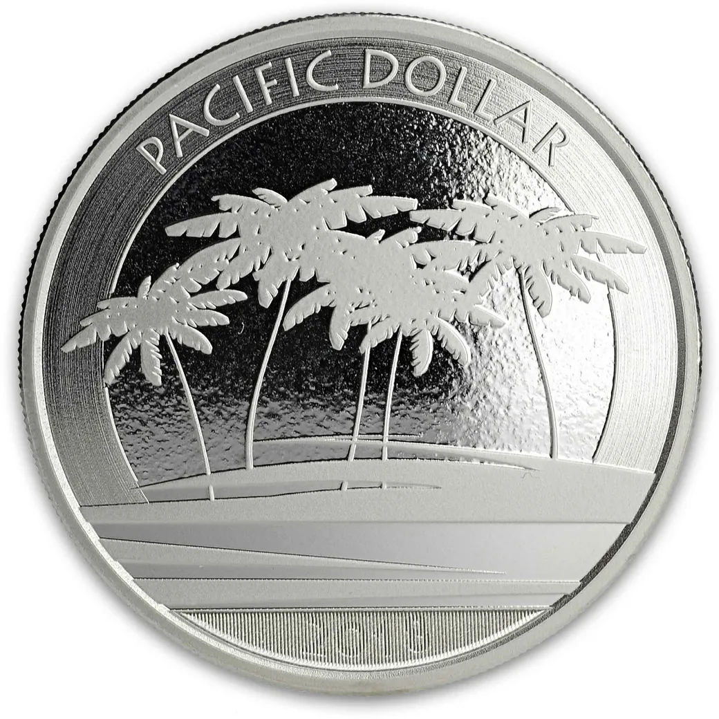 1 Unze Silbermünze Fiji Pacific Dollar 2018