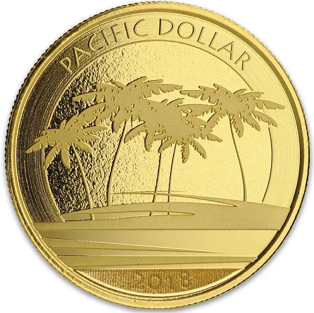 1 Unze Goldmünze Fiji Pacific Dollar 2018