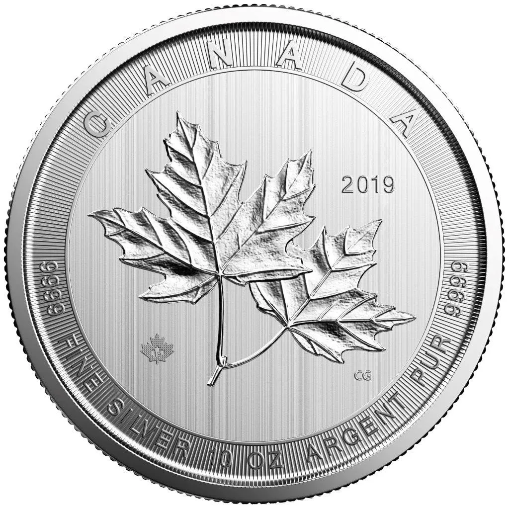 10 Unzen Silbermünze Kanada Magnificent Maple Leaf 2019