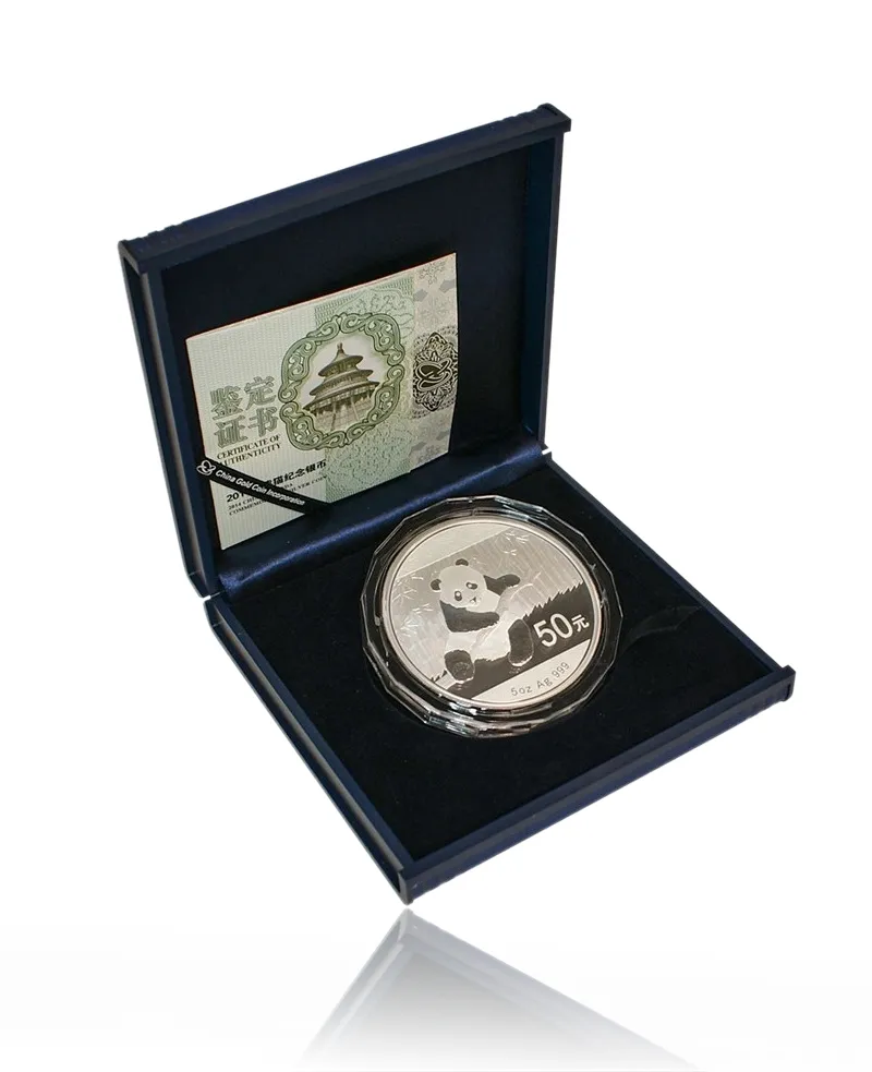 5 Unzen Silbermünze China Panda 2010 proof