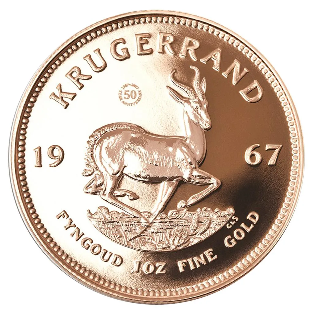 1 Unze Goldmünze Krügerrand 1967 Vintage - 50 Jahre Jubliäum