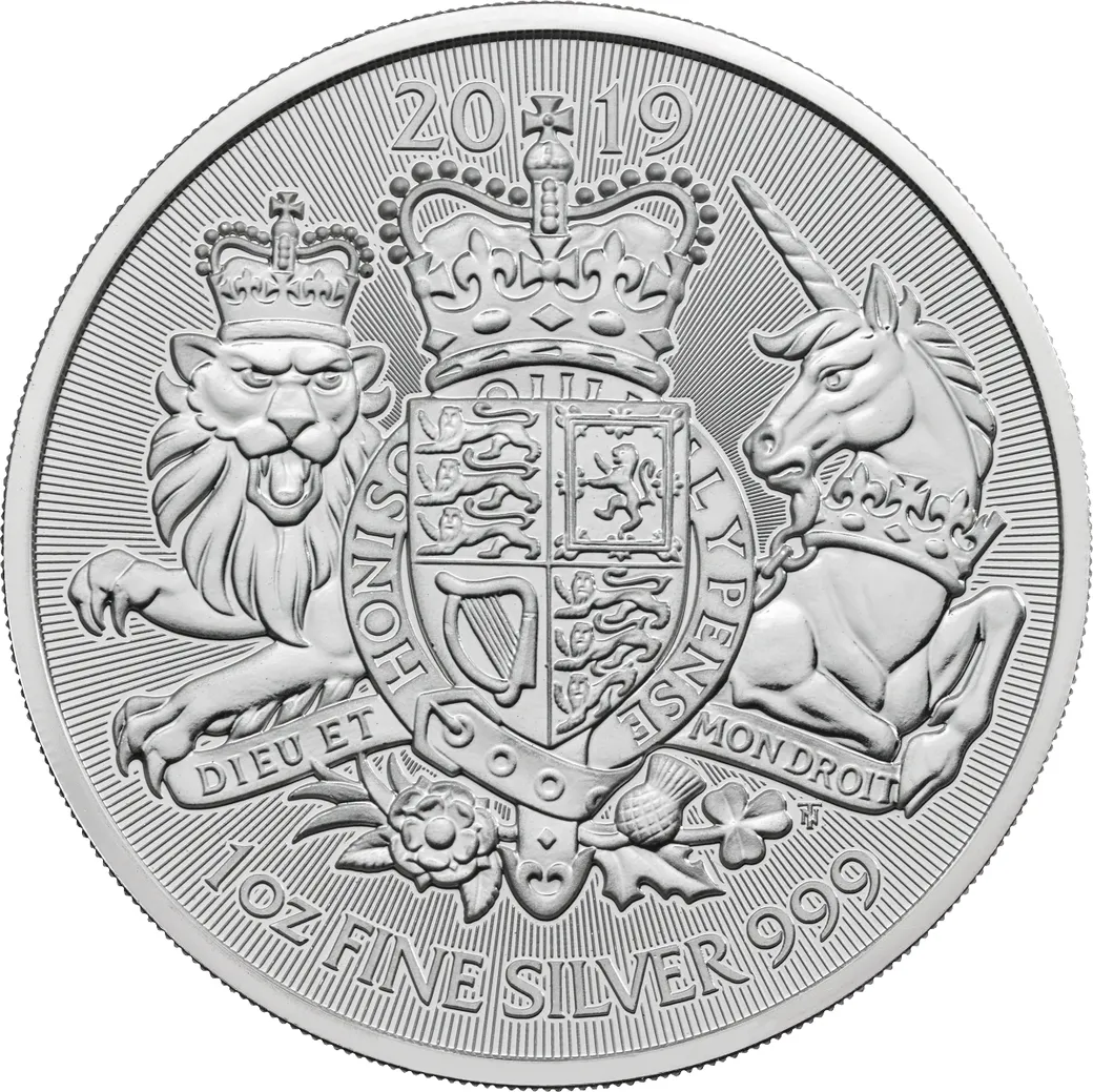 1 Unze Silbermünze Großbritannien Royal Arms 2019