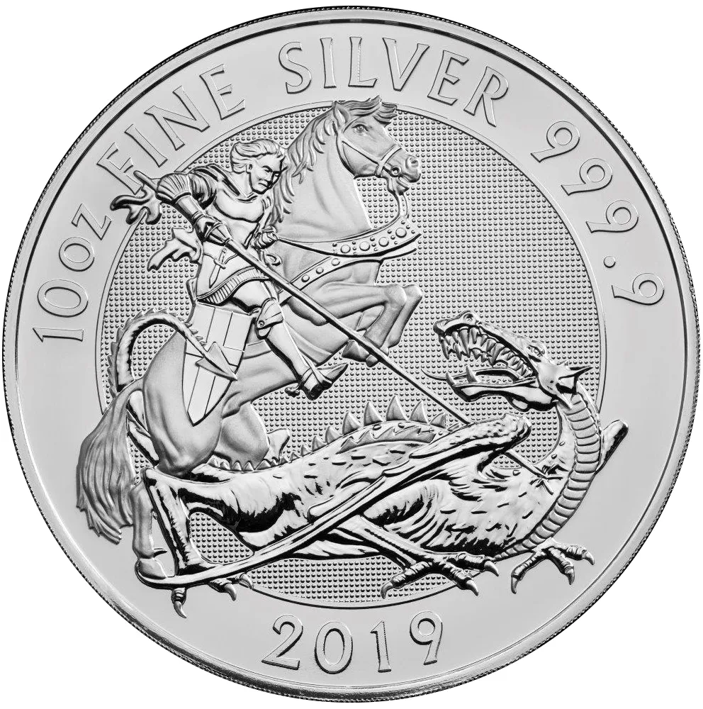 10 Unzen Silbermünze Großbritannien Valiant 2019
