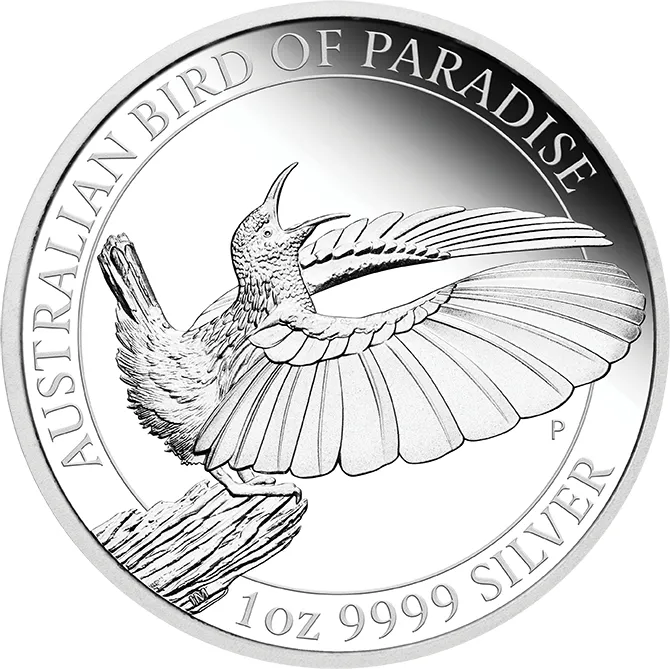 1 Unze Silbermünze Australien Birds of Paradise - Victoria Paradiesvogel 2019 polierte Platte