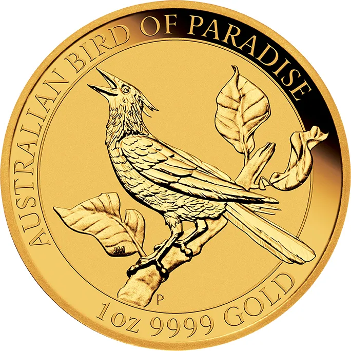 1 Unze Goldmünze Australien Birds of Paradise - Manucodia Paradiesvogel 2019