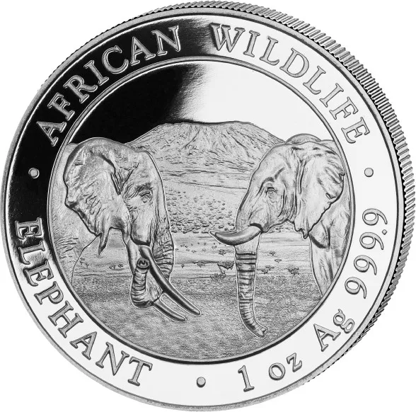 1 Unze Silbermünze Somalia Elefant 2020