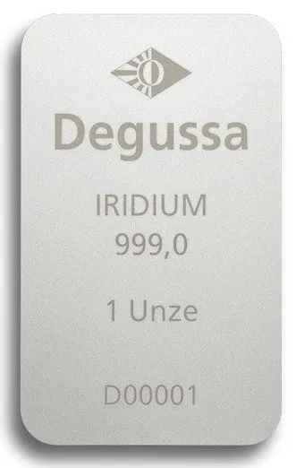 1 Unze Iridiumbarren