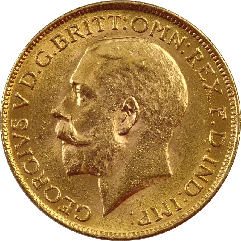 1/2 Pfund Goldmünze Sovereign Georg V