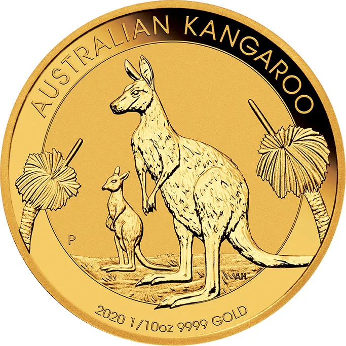 1/10 Unze Goldmünze Australien Känguru 2020