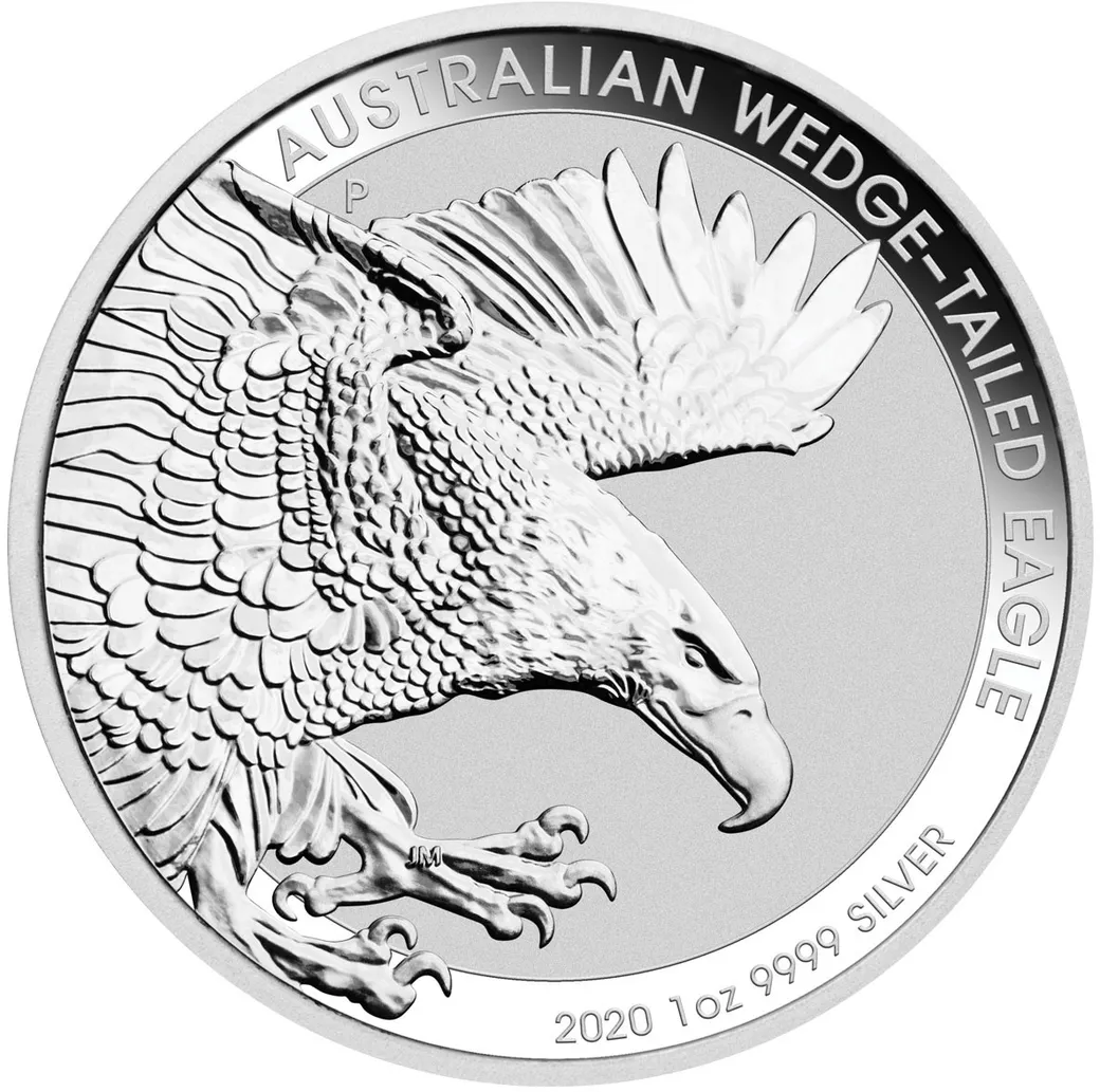 1 Unze Silbermünze Australien Wedge Tailed Eagle 2020
