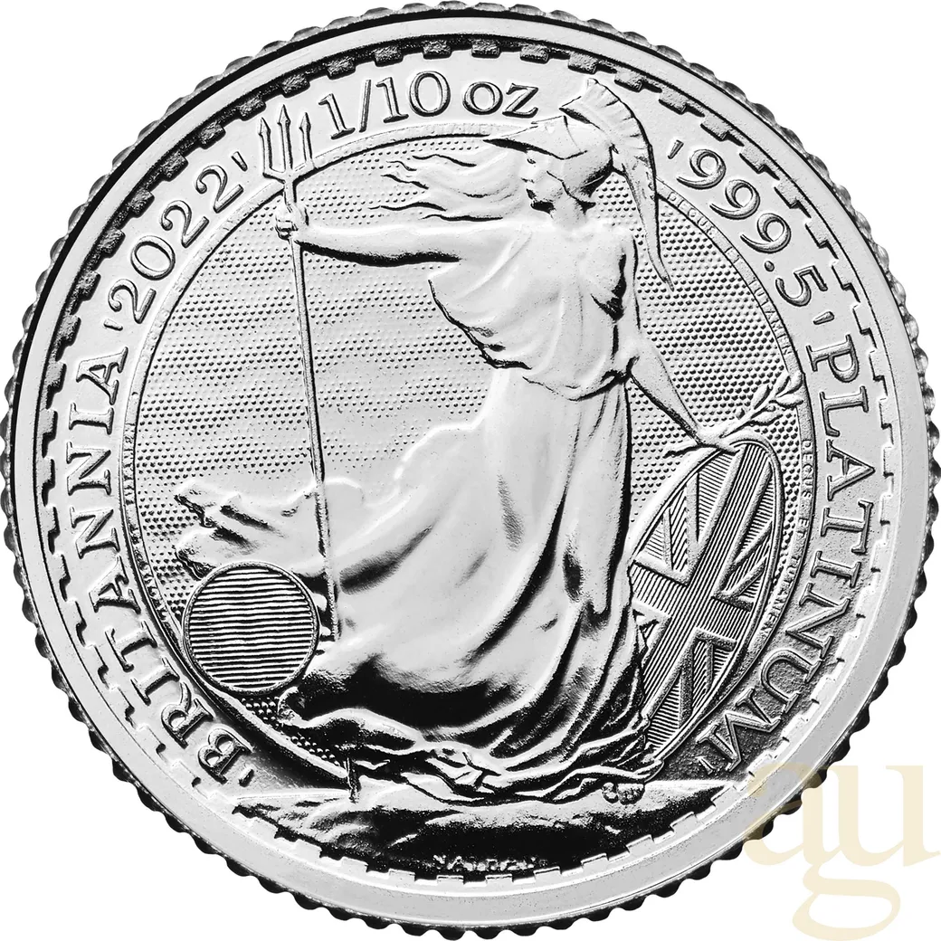 1/10 Unze Platinmünze Britannia 2022