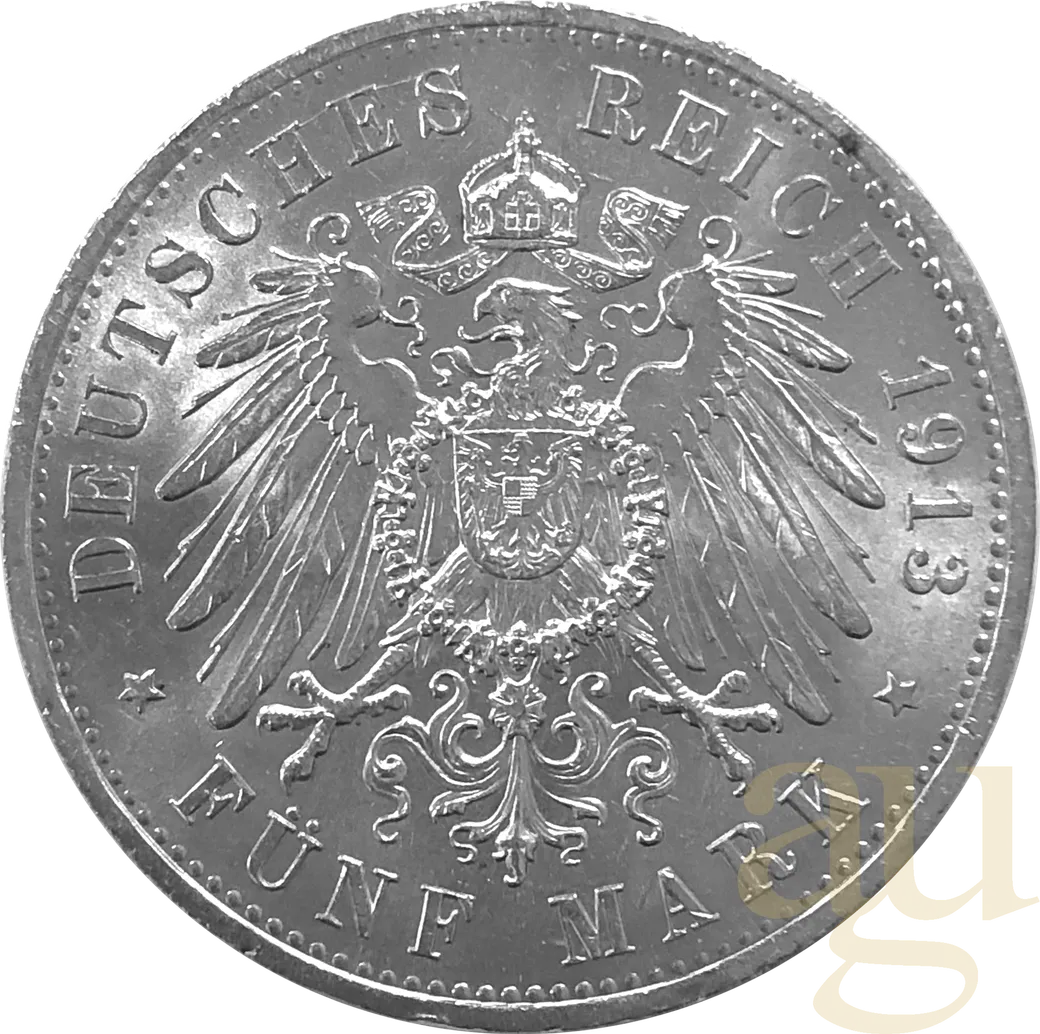 5 Mark Silbermünze Kaiserreich verschiedene