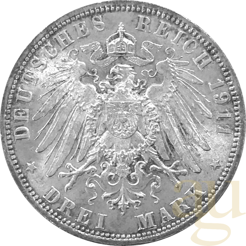 3 Mark Silbermünze Kaiserreich verschiedene