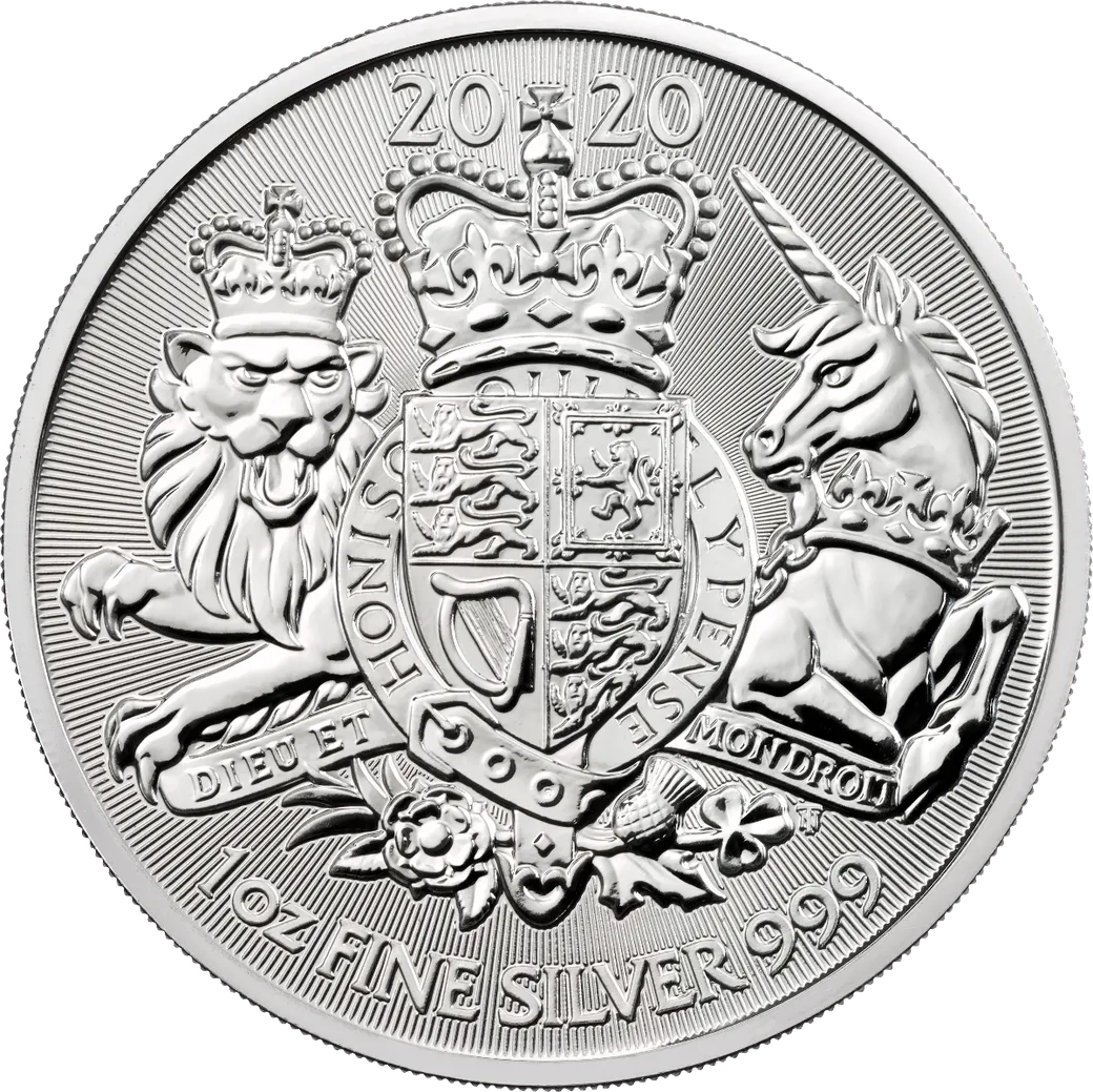 1 Unze Silbermünze Großbritannien Royal Arms 2020