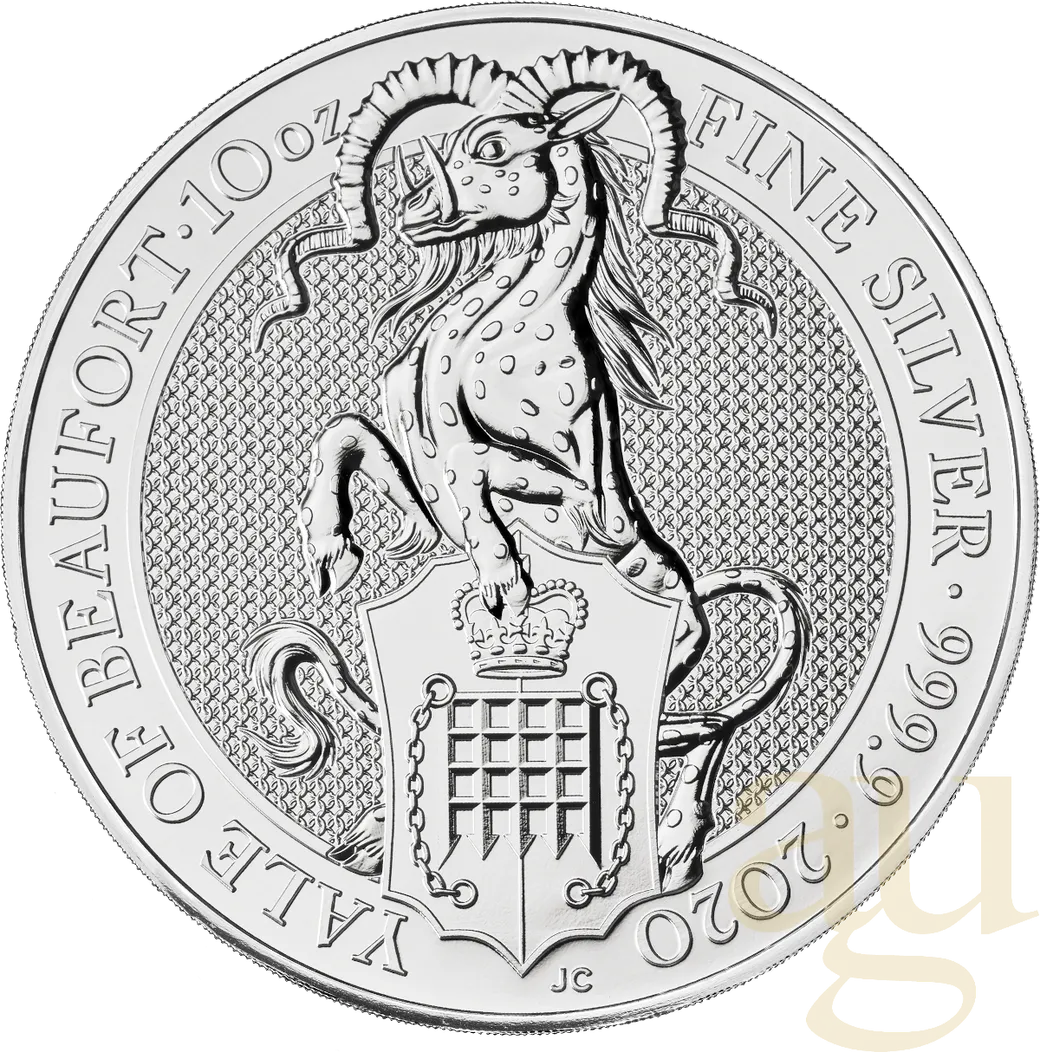 10 Unzen Silbermünze Queens Beasts Yale 2020