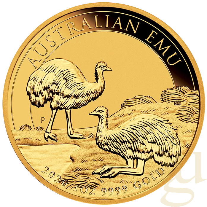 1 Unze Goldmünze Australien Emu 2020