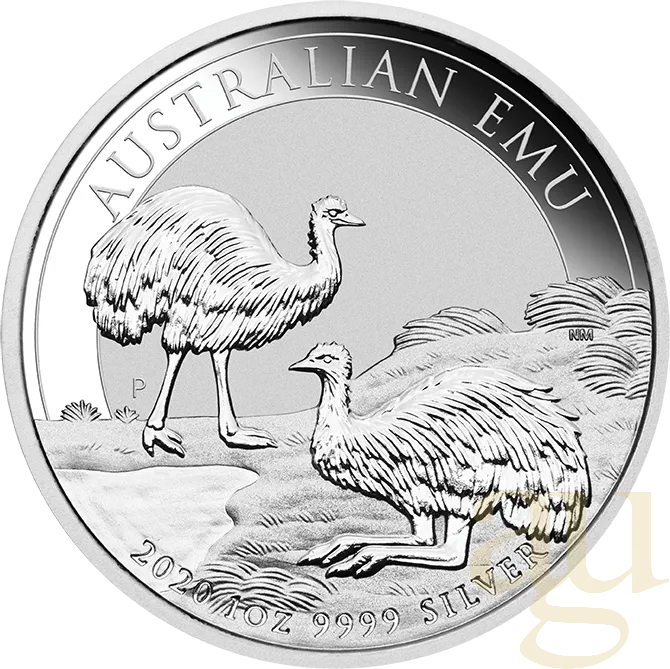 1 Unze Silbermünze Australien Emu 2020