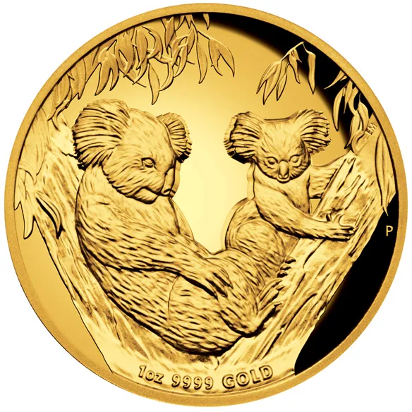 1 Unze Goldmünze Australien Koala 2011 proof / high Relief Prägung