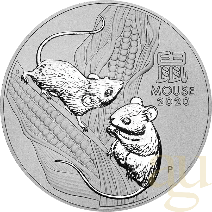 10 Kilogramm Silbermünze Australien Lunar III Maus 2020