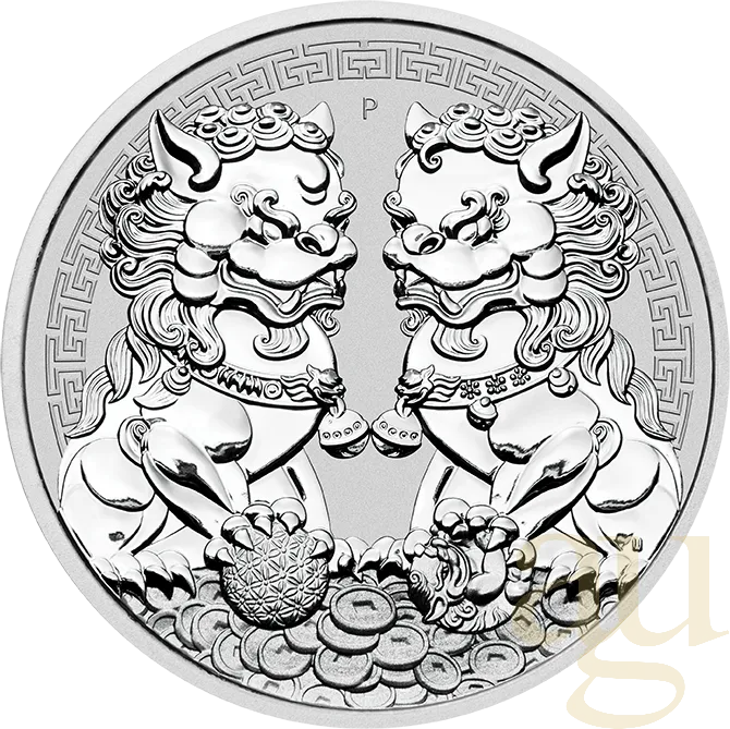 1 Unze Silbermünze Australien Double Pixiu 2020