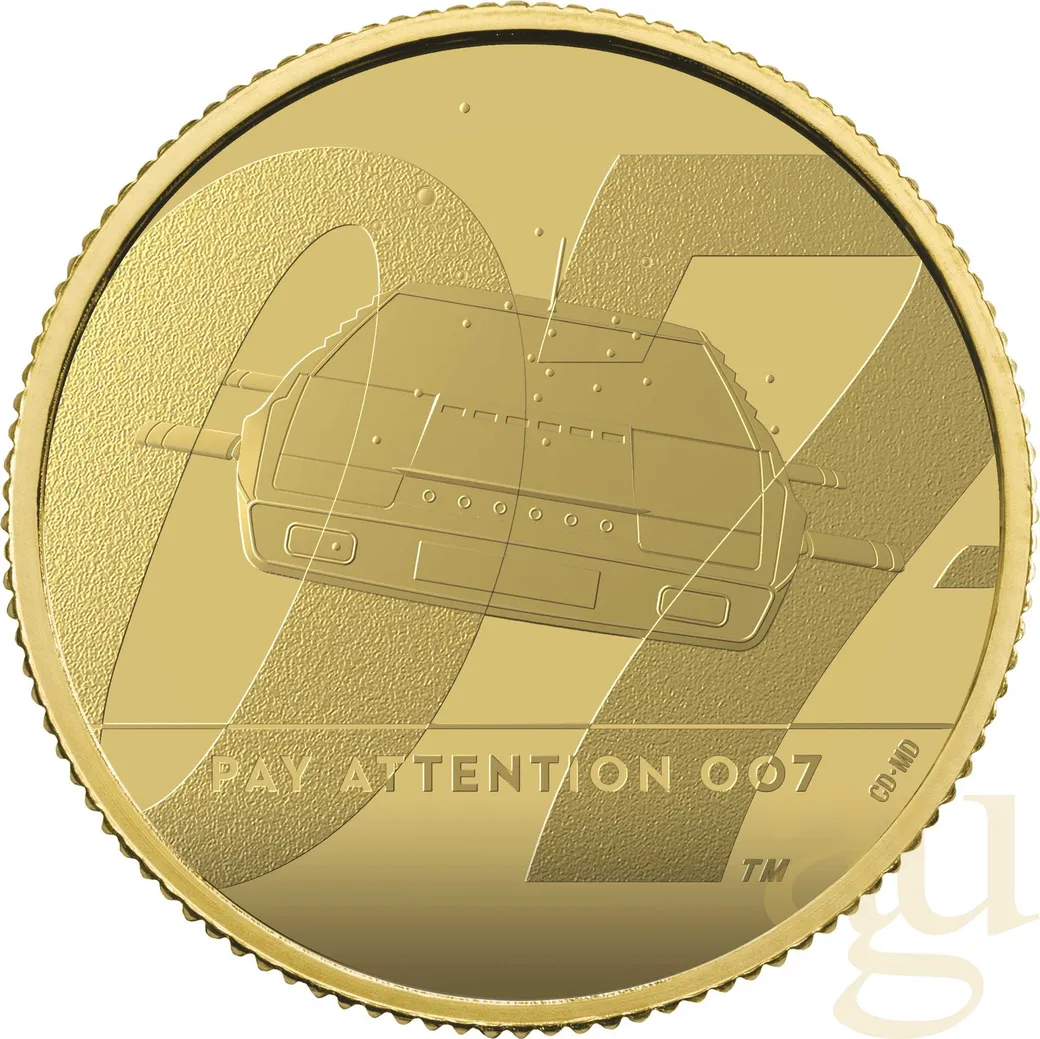 1/4 Unze Goldmünze Großbritannien James Bond 007 Pay Attention - 2020 polierte Platte