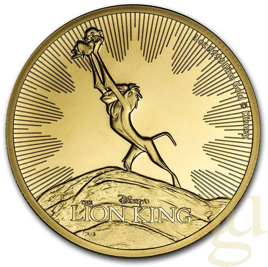 1 Unze Goldmünze Disney - König der Löwen - Lion King 2020