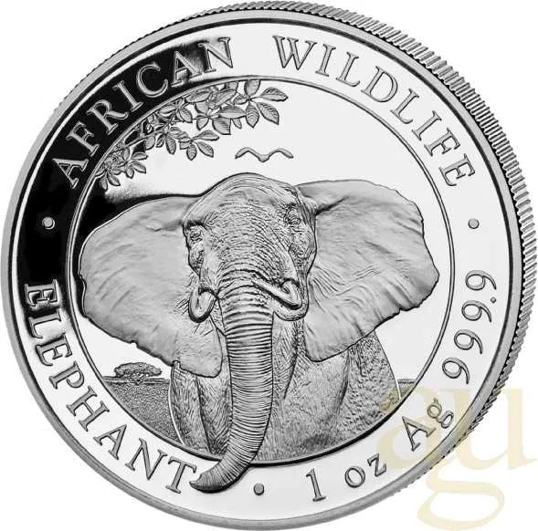 1 Unze Silbermünze Somalia Elefant 2021