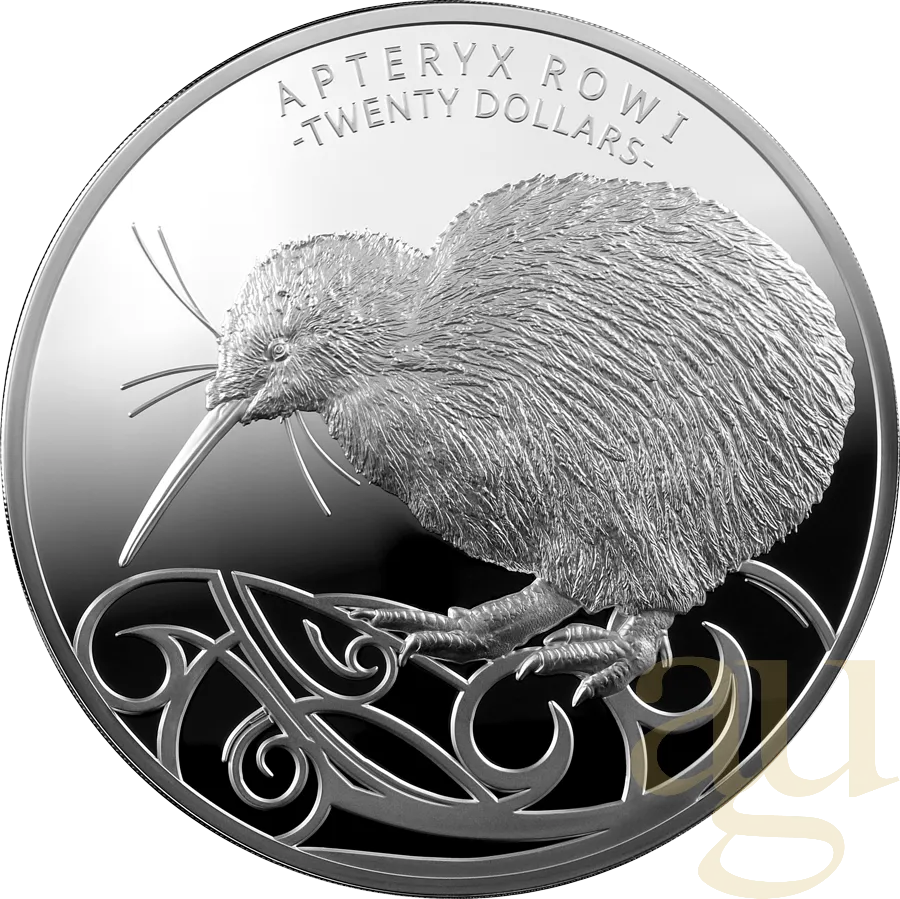 1 Kilogramm Silbermünze Neuseeland Kiwi 2020 - polierte Platte