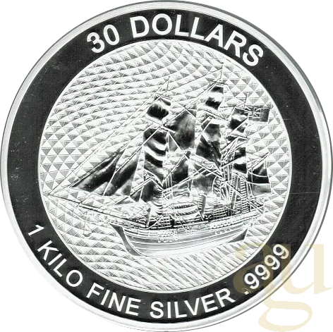 1 Kilogramm Silbermünze Cook Islands Bounty 2020