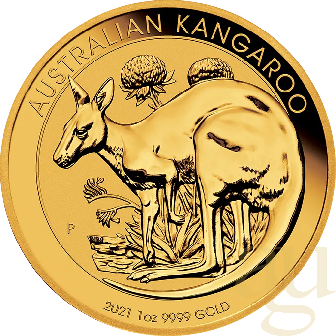 1 Unze Goldmünze Australien Känguru 2021